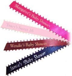 printed picot ribbon