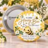 Honey Bee Baby Shower Buttons for guest to where