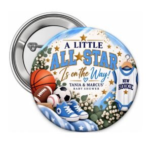 Little All-Star Baby Shower Badge