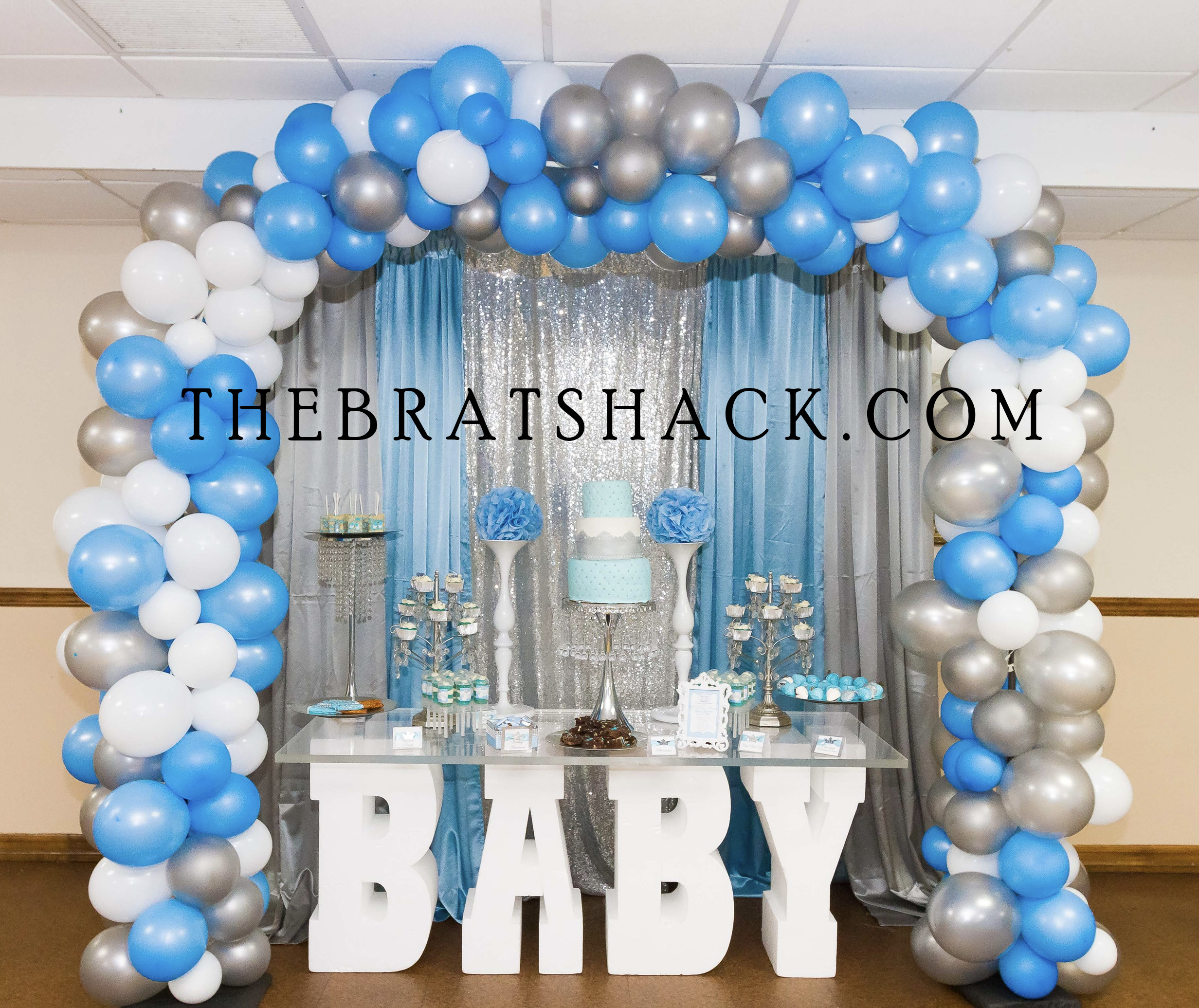 Package Z - BABY Letter Table, Back Drop and Balloon Arch - The Brat ...