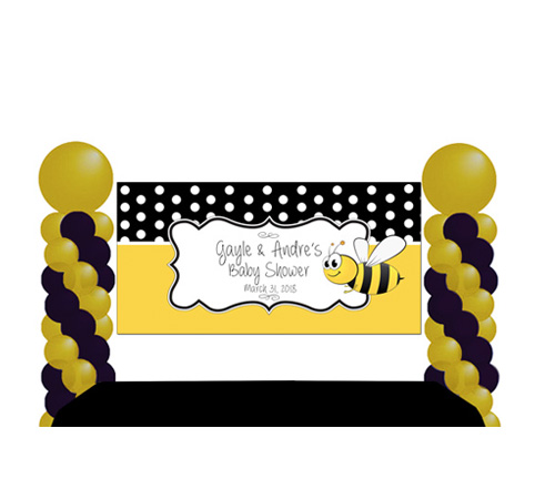 BBY011 Baby Shower Banner Welcome Baby Banner Honey Bee Baby Shower Bunting Banner Girl Baby Shower Decor Boy Baby Shower Download