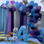 Frozen balloon arch