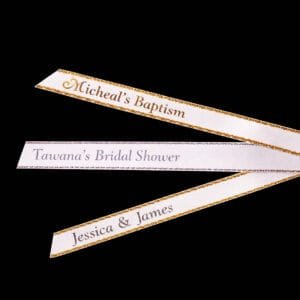 Printed ribbon with name for your event