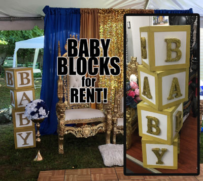 Baby Blocks Treat Stand, PartyGlowz.com