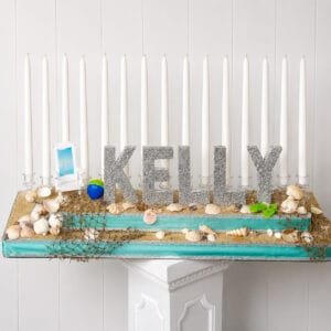 beach theme candelabra