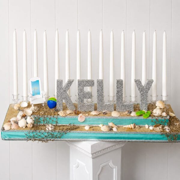 beach theme candelabra