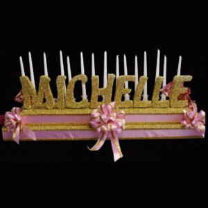 Candelabra with Bows The Brat Shack