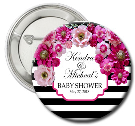 Elegant Flowers Kate Spade inspired theme Birthday button for your Birthday  | Party Store NY