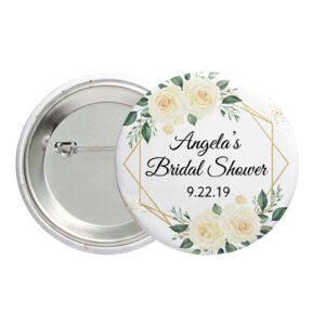 The Brat Shack Floral Bridal Button