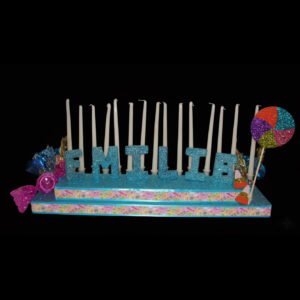 The Brat Shack Candy theme Candelabra