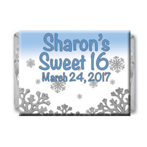 Sweet Sixteen Winter Wonderland Snowflakes Banner