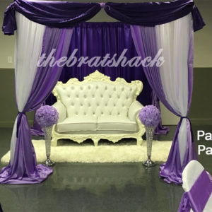 LV Designer Backdrop - Purple - The Brat Shack Party Store