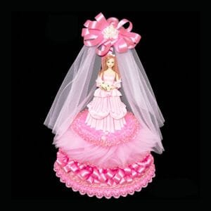 sweet 16 princess-vail-tulle centerpiece