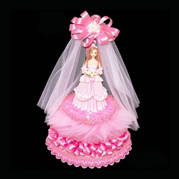 sweet 16 princess-vail-tulle centerpiece