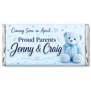 Baby Blue Teddy Chocolate Wrapper The Brat Shack