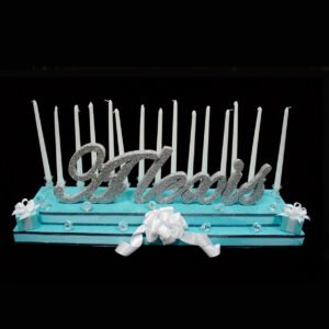 Tiffany theme candelabra The Brat Shack