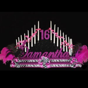 the brat shack Ostrich feather Candelabra