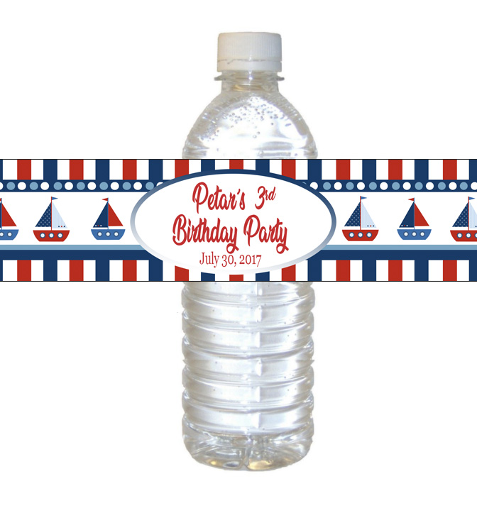Personalized Frozen Theme Water Bottle Label at The Brat Shack