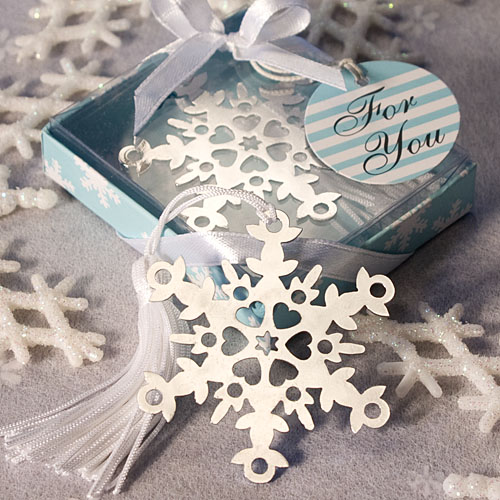 SNOWFLAKE BOOKMARK FAVORS - The Brat Shack Party Store