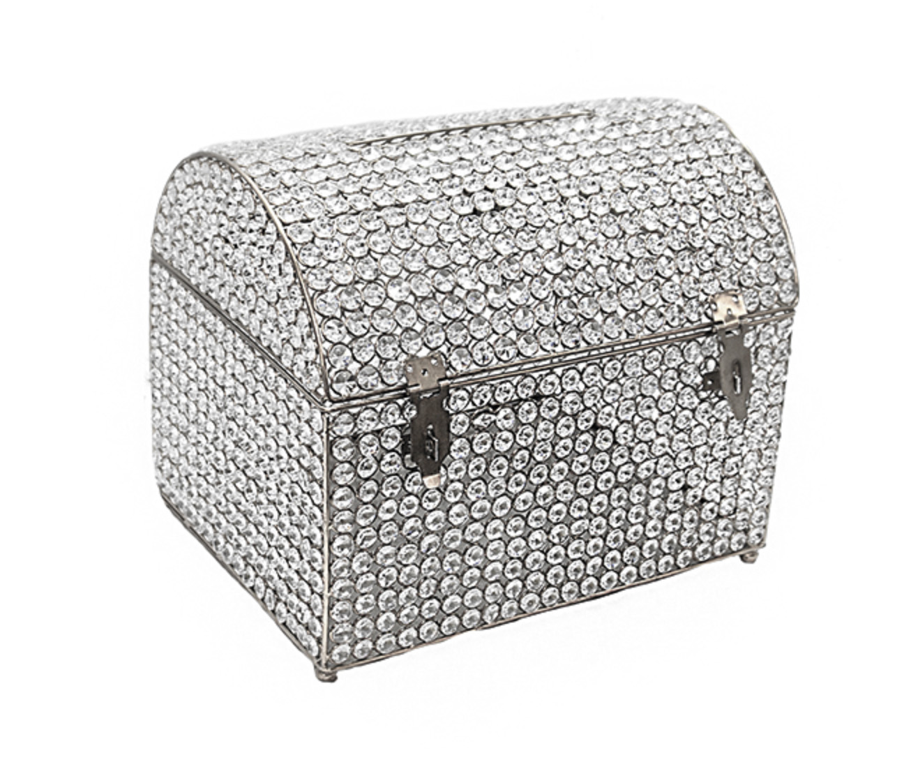 Silver Bling Card Box for Rent - The Brat Shack Party Store