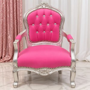 Kids Pink princess throne chair for rent