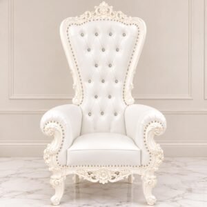 Neeshay Baroque Throne Chair for rent