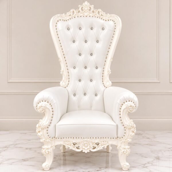 Neeshay Baroque Throne Chair for rent