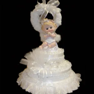 praying angel baby centerpiece
