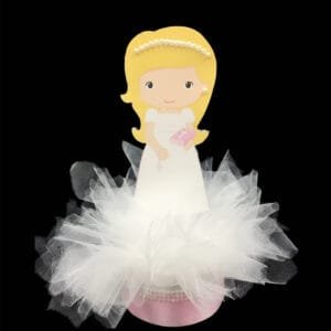 Angel Girl with Bible centerpiece with tulle'
