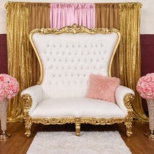 Couples Bench & Backdrop