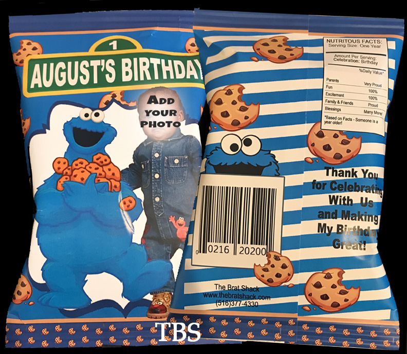 Custom Cookie Monster Party Theme - The Brat Shack Party Store