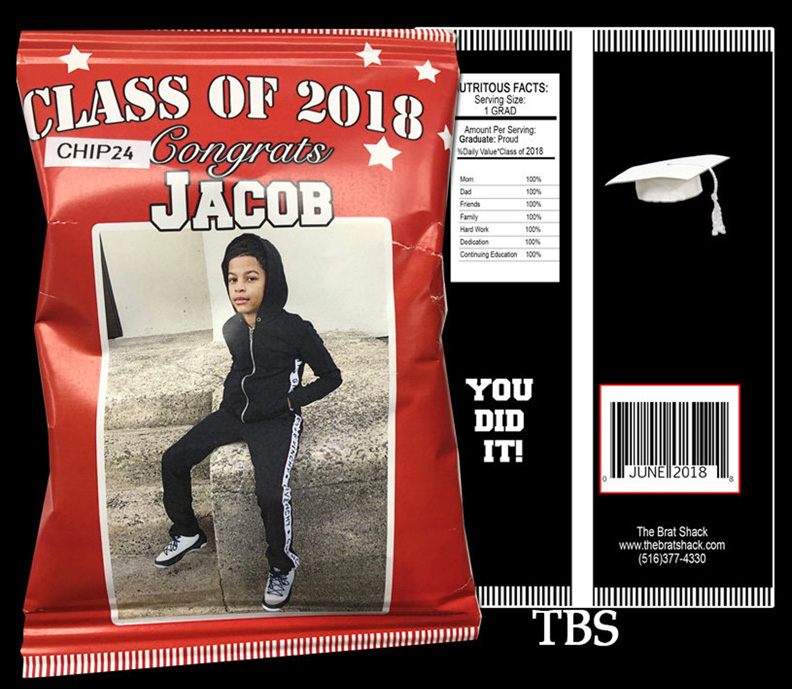 24 Personalized 2018 Graduation "Class of" Party Favor Labels Glossy! 