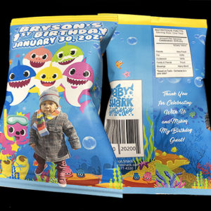 Baby Shark Chip Bag Favors