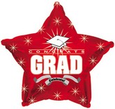 Graduation Star Mylar Balloon