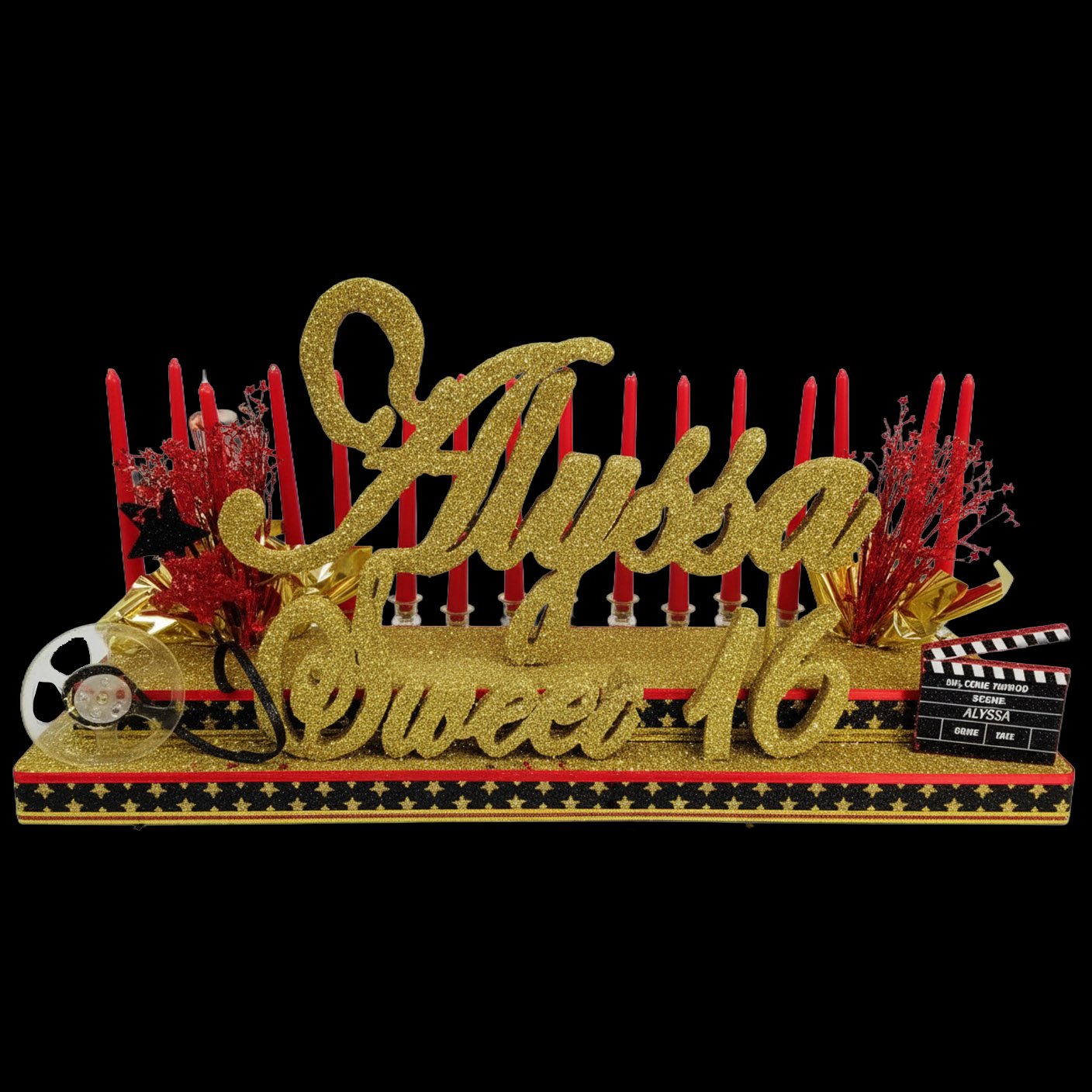 Hollywood theme candelabra The brat shack