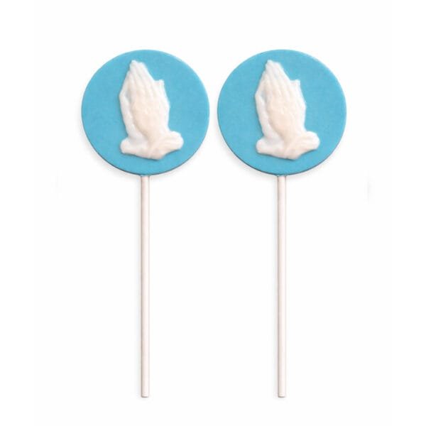 Praying Hands Chocolate Pop Custom Made -Communion , Christening , Baptism