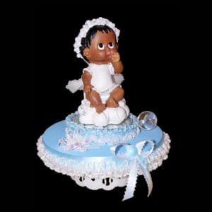 Angel Baby on cloud cake topper for baptism