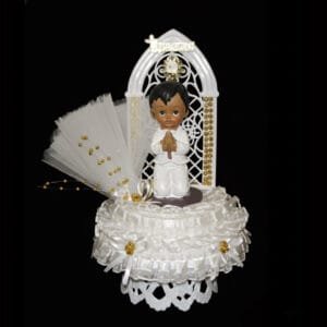 praying boy cake topper