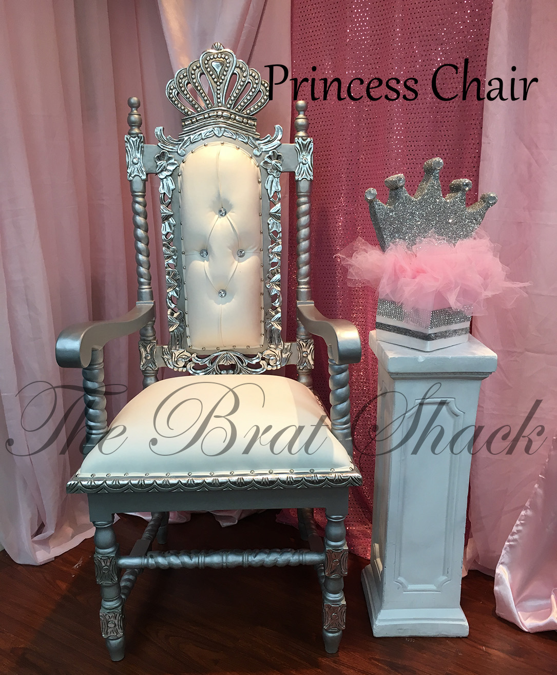 Elegant Princess Chair Rental for Birthdays & Baby Showers - The Brat