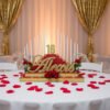 Red roses candelabra the brat shack