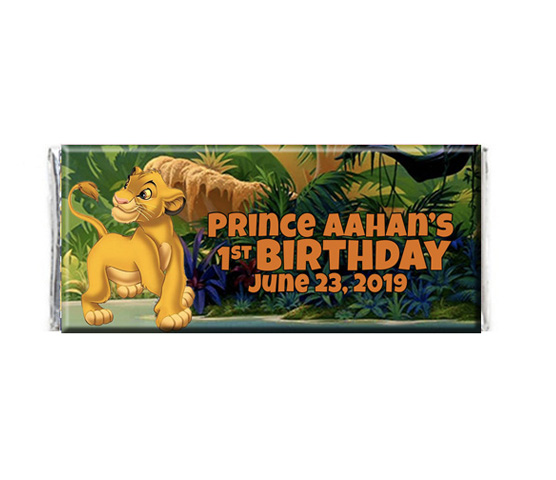 Lion King Chocolate Wrapper - The Brat Shack Party Store
