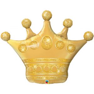 Gold Crown shaped Balloon