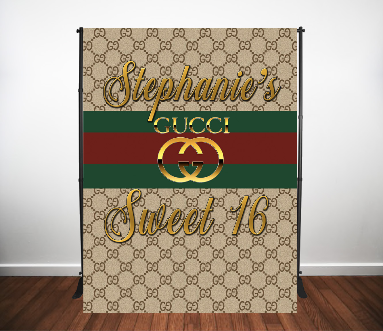 Gucci Designer Backdrop - The Party Store