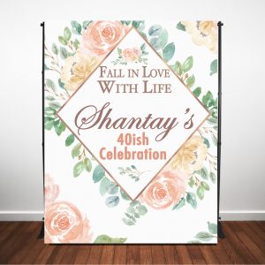 Fall in Love with Life Backdrop
