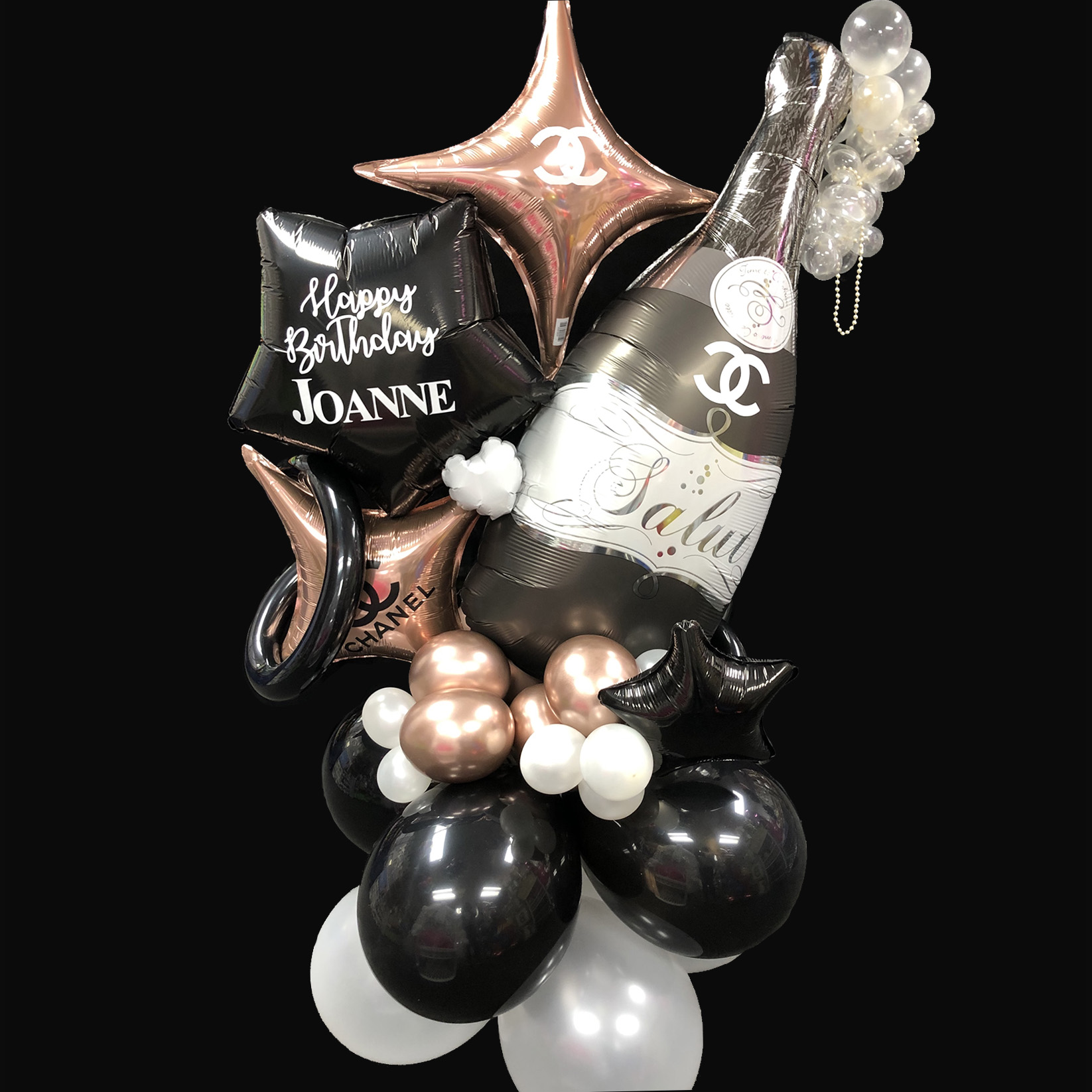 Chanel Birthday Balloon Bouquet - The Brat Shack Party Store