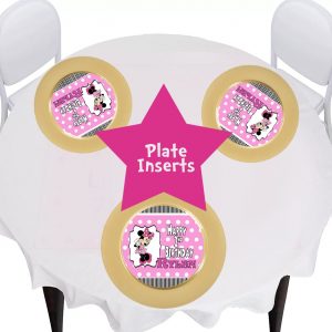 minnie mouse plate insert