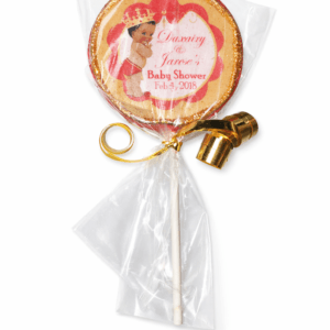 Baby Shower Baby with Crown Chocolate Lollipop