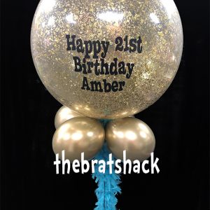 confetti birthday balloon personalized