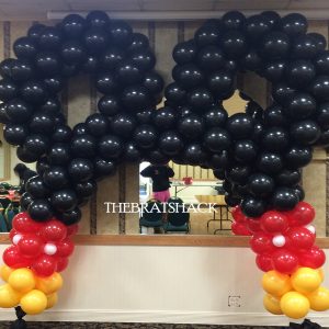 The brat shack mickey mouse ears balloon arch