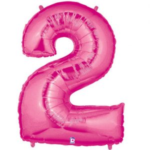 pink Giant Number 2 Balloon